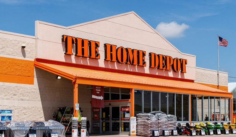 home depot front view