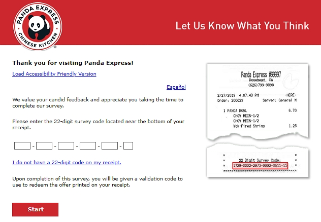 pandaexpress/feedback homepage