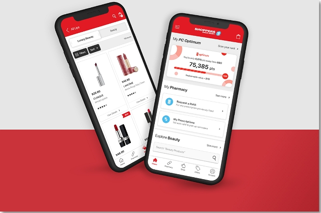 PC optimum app on shoppers drug mart 